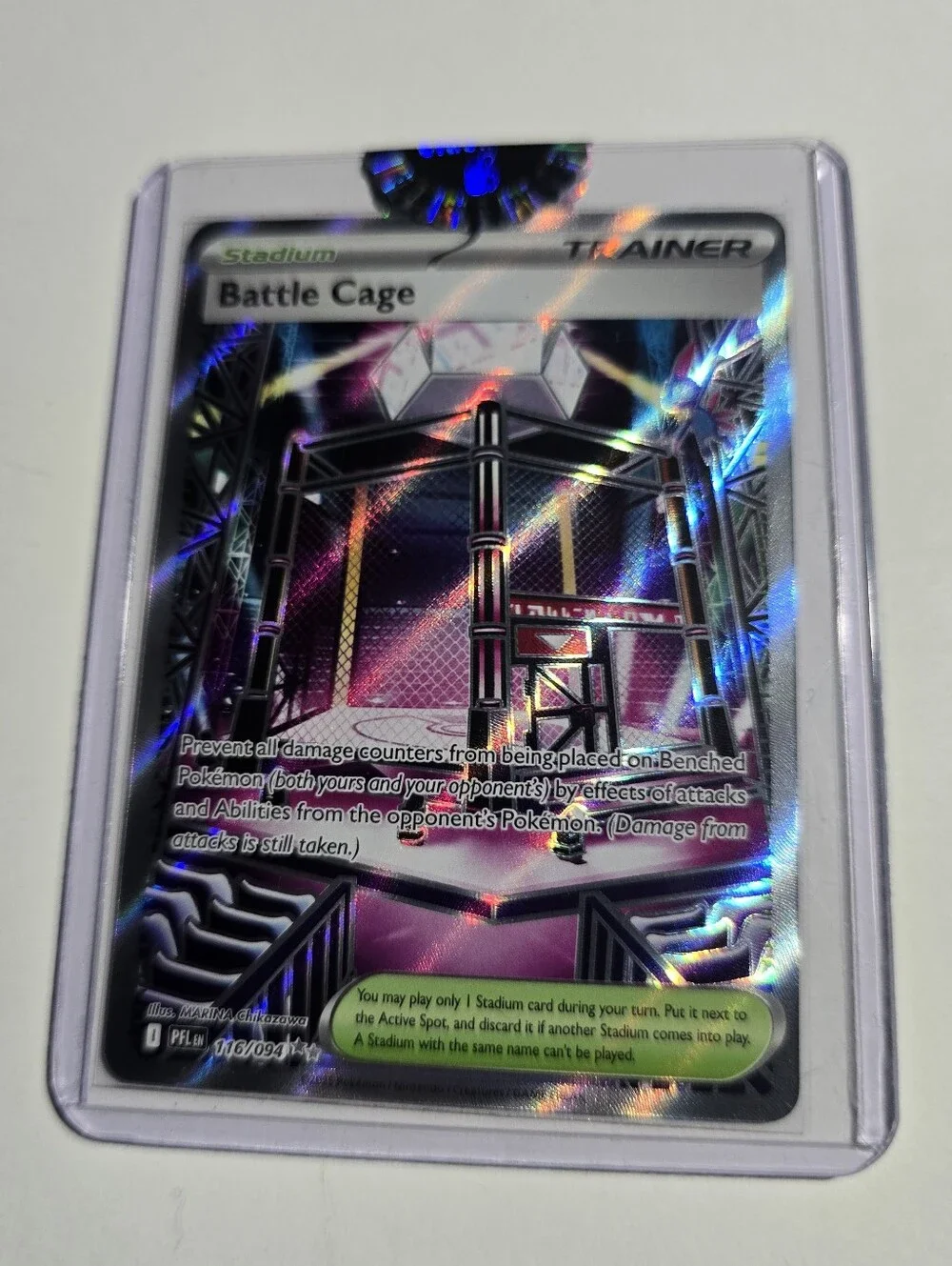 Pokemon Battle Cage 116/094 Ultra Rare Phantasmal Flames TCG Me02 Full Art NM